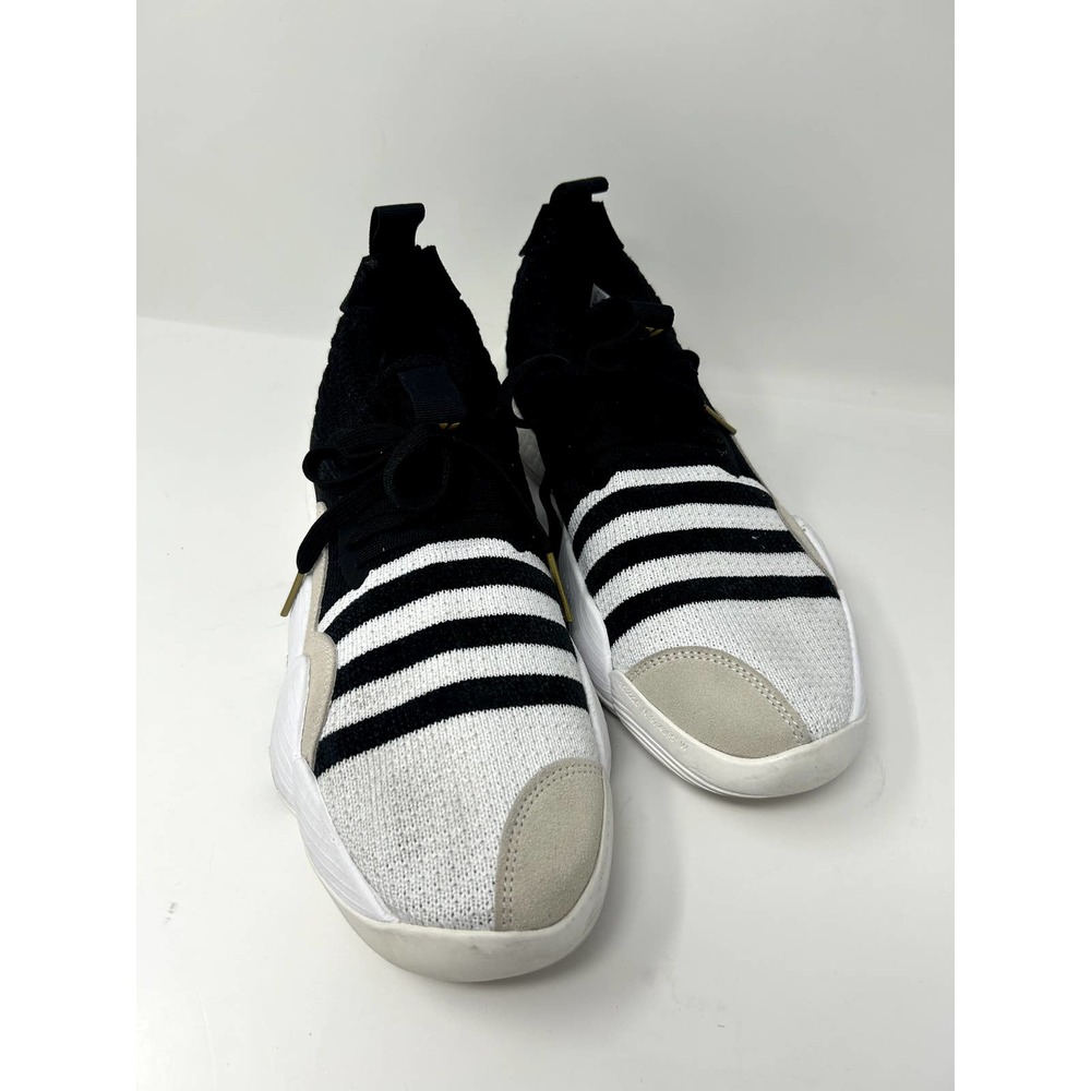 Adidas Men's H0647711 Trae Young 2 Shoes Sneakers WHITE/BLACK/GOLD Size 11